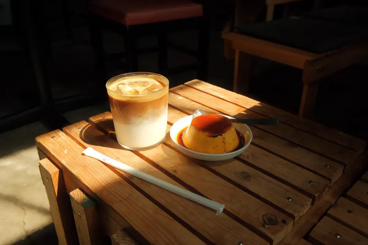 TUMUGU COFFEEの自家製カスタードプリン